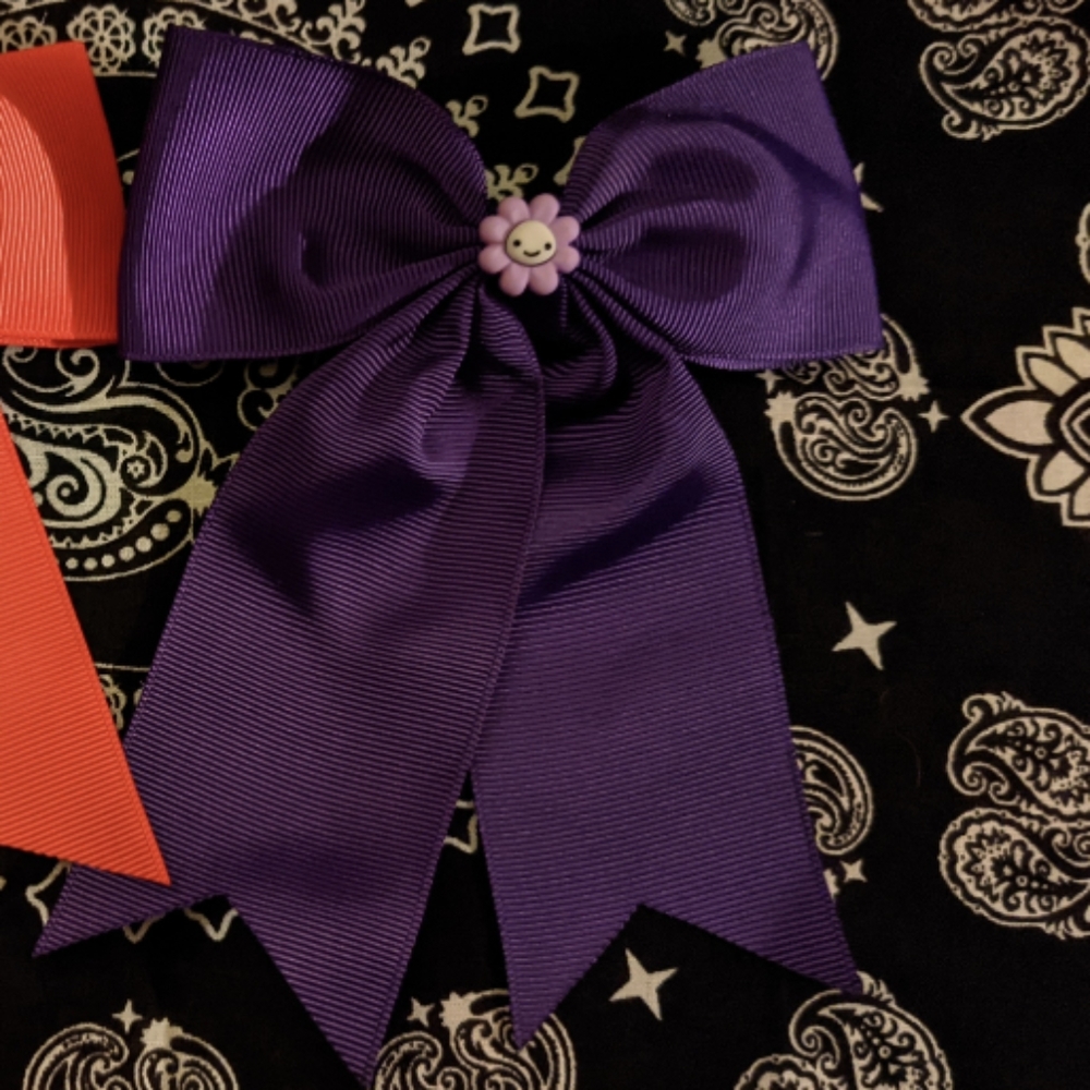 Purple Bow Hair clip